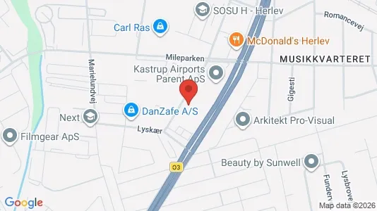Kontorlokaler til leje i Herlev - kort over placeringen