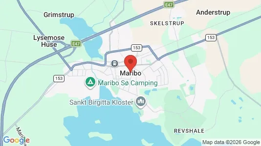 Butikslokaler til leje i Maribo - kort over placeringen
