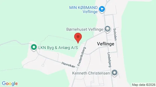 Erhvervsgrunde til salg i Veflinge - kort over placeringen