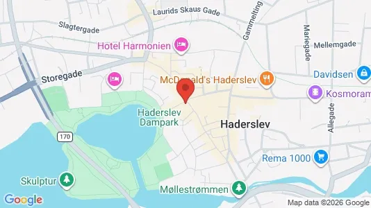Erhvervslejemål til salg i Haderslev - kort over placeringen