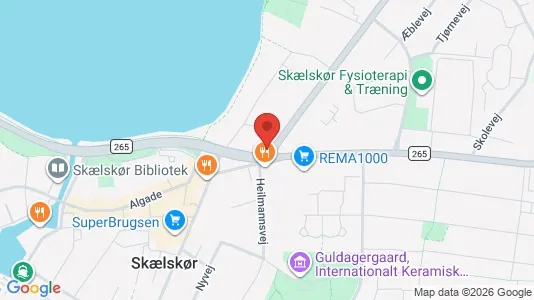 Erhvervslejemål til salg i Skælskør - kort over placeringen