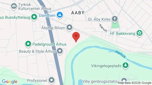 Kontorlokaler til leje i Åbyhøj - kort over placeringen
