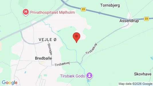 Erhvervslejemål til leje i Vejle Øst - kort over placeringen