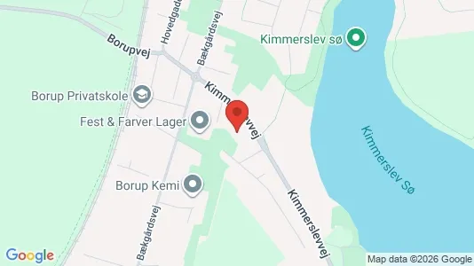 Lagerlokaler til salg i Borup - kort over placeringen