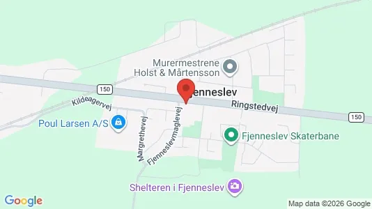 Boligudlejningsejendomme til salg i Fjenneslev - kort over placeringen
