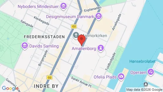 Kontorlokaler til leje i København K - kort over placeringen
