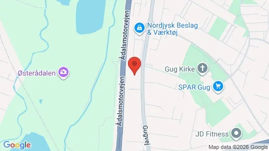 Kontorlokaler til leje i Aalborg SØ - kort over placeringen