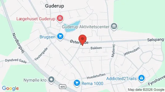 Erhvervslejemål til leje i Nordborg - kort over placeringen