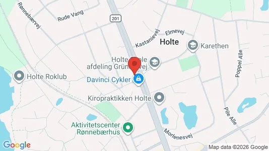 Kontorlokaler til leje i Holte - kort over placeringen