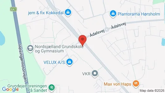 Kontorlokaler til leje i Hørsholm - kort over placeringen