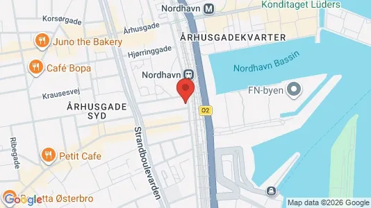 Kontorlokaler til salg i Østerbro - kort over placeringen