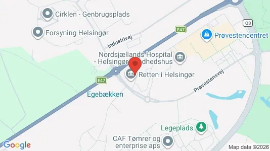Kontorlokaler til leje i Helsingør - kort over placeringen
