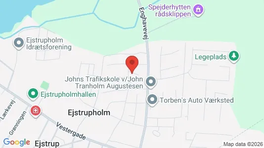 Boligudlejningsejendomme til salg i Ejstrupholm - kort over placeringen