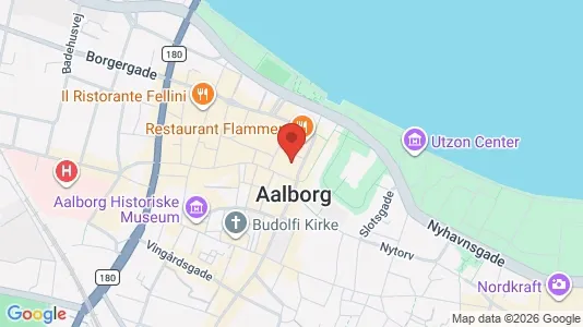 Kontorlokaler til leje i Aalborg Centrum - kort over placeringen