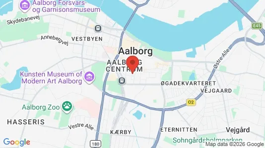 Kontorlokaler til salg i Aalborg Centrum - kort over placeringen