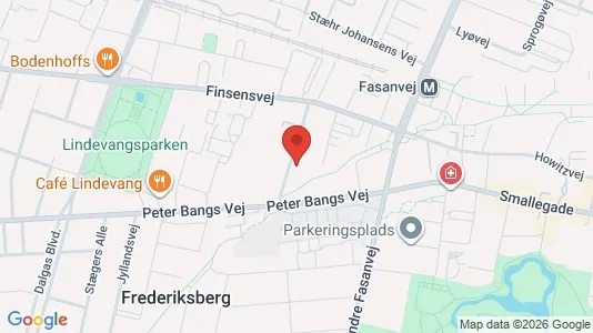 Kontorlokaler til leje i Frederiksberg - kort over placeringen