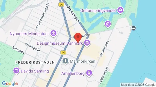Kontorlokaler til leje i København K - kort over placeringen