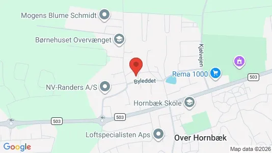 Kontorlokaler til leje i Randers NV - kort over placeringen