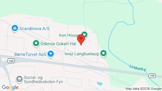 Værkstedslokaler til salg i Odense SØ - kort over placeringen