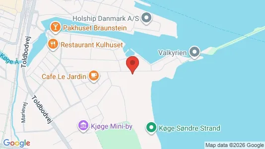 Kontorlokaler til leje i Køge - kort over placeringen