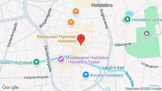 Kontorlokaler til leje i Holstebro - kort over placeringen