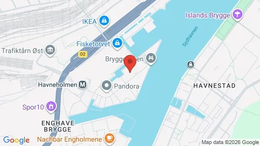 Kontorlokaler til leje i Vesterbro - kort over placeringen