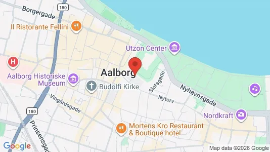 Kontorlokaler til leje i Aalborg Centrum - kort over placeringen