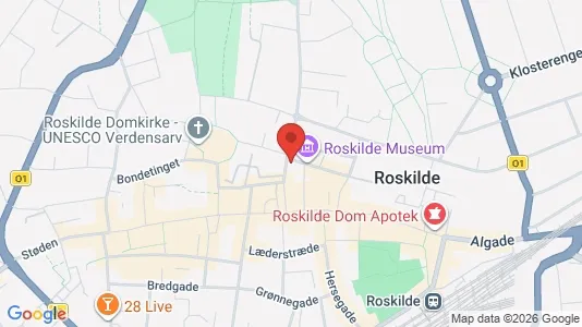 Erhvervslejemål til salg i Roskilde - kort over placeringen