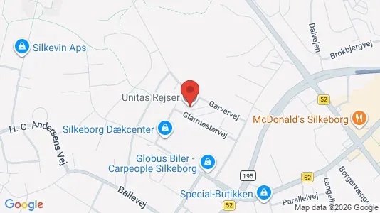 Kontorlokaler til leje i Silkeborg - kort over placeringen