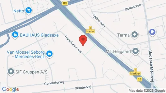 Kontorlokaler til leje i Søborg - kort over placeringen