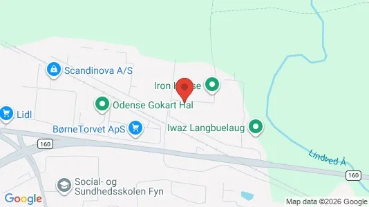 Erhvervslejemål til salg i Odense SØ - kort over placeringen