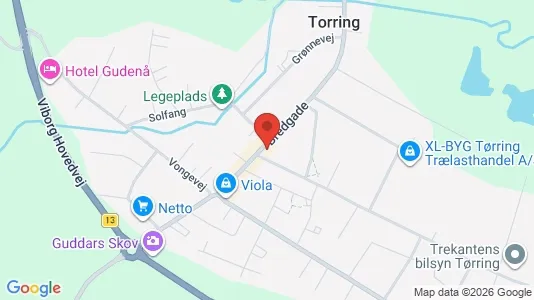 Erhvervslejemål til salg i Tørring - kort over placeringen