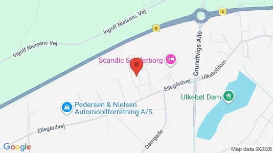Kontorlokaler til leje i Sønderborg - kort over placeringen