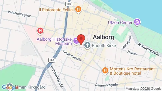 Kontorlokaler til leje i Aalborg Centrum - kort over placeringen