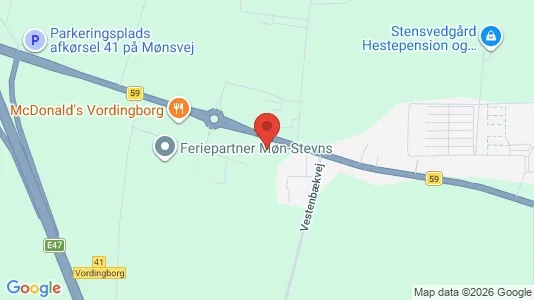 Lagerlokaler til salg i Vordingborg - kort over placeringen