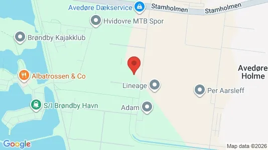 Lagerlokaler til leje i Hvidovre - kort over placeringen