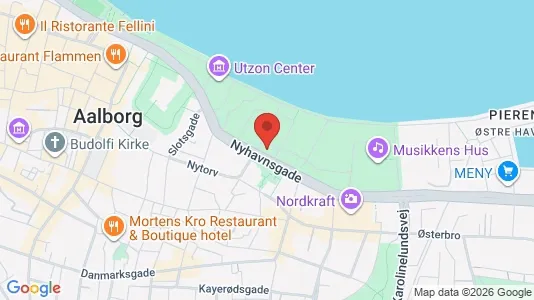 Kontorlokaler til leje i Aalborg Centrum - kort over placeringen