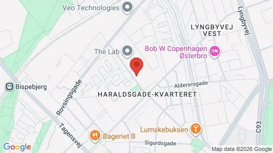 Kontorlokaler til leje i Østerbro - kort over placeringen