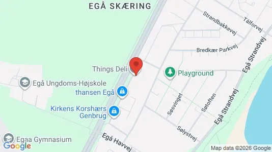 Showrooms til leje i Egå - kort over placeringen