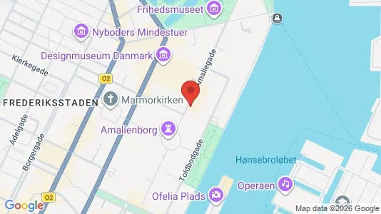 Kontorlokaler til salg i København K - kort over placeringen