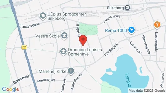 Lagerlokaler til leje i Silkeborg - kort over placeringen