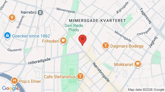 Boligudlejningsejendomme til salg i Nørrebro - kort over placeringen
