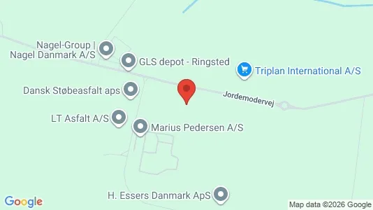 Lagerlokaler til leje i Ringsted - kort over placeringen