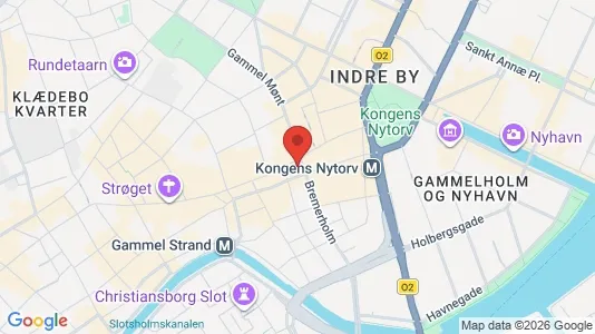Kontorlokaler til leje i København K - kort over placeringen