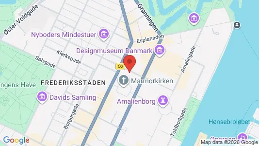 Kontorlokaler til leje i København K - kort over placeringen