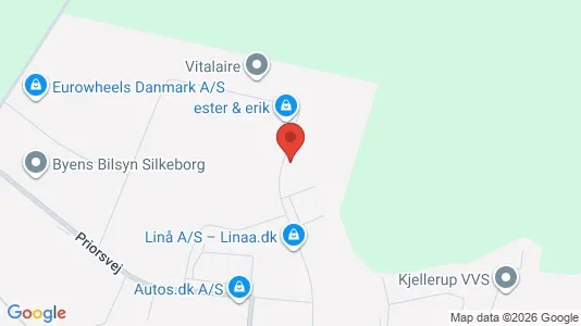Erhvervsgrunde til salg i Silkeborg - kort over placeringen