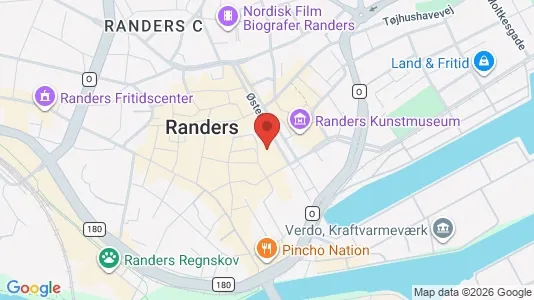 Kontorlokaler til leje i Randers C - kort over placeringen