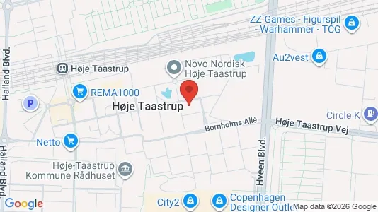 Kontorlokaler til leje i Taastrup - kort over placeringen