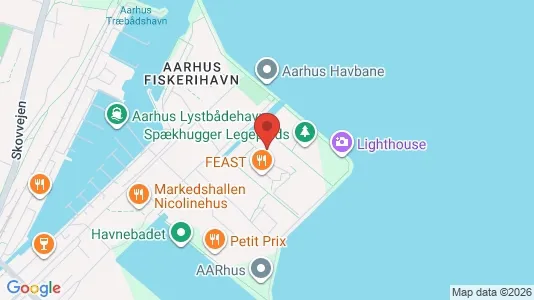 Kontorlokaler til leje i Århus C - kort over placeringen