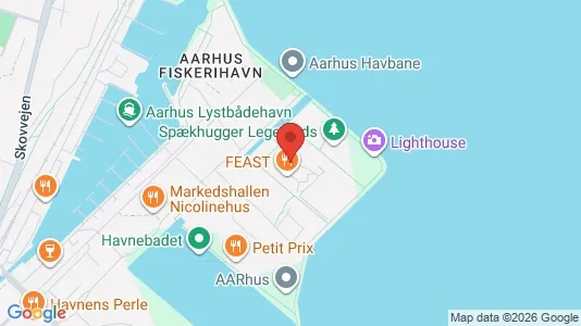 Kontorlokaler til leje i Århus C - kort over placeringen